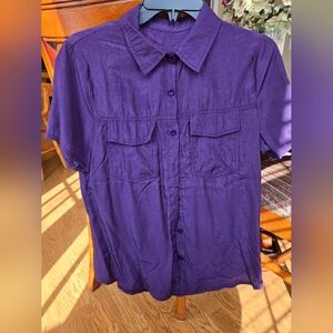 Men's Purple Short Sleeve Shirt